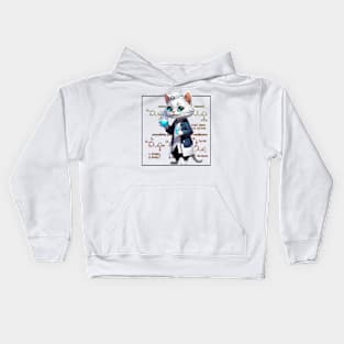 Chemical white cat Kids Hoodie